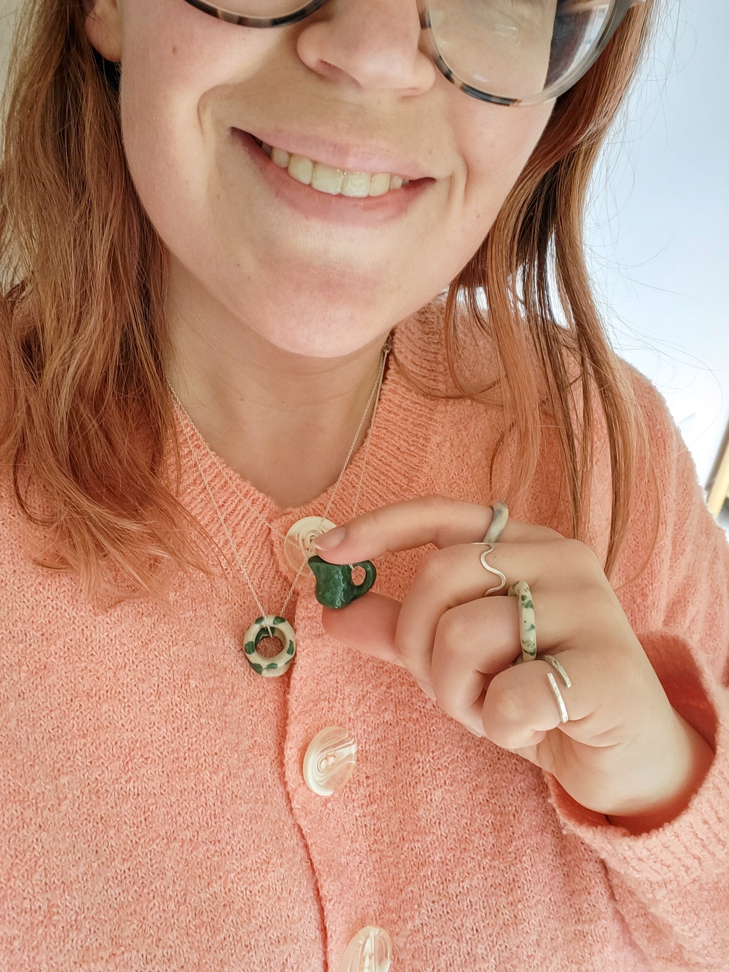 Ceramic Necklace Pendant