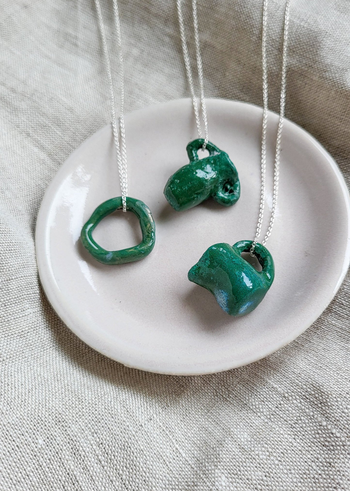 Ceramic Necklace Pendant