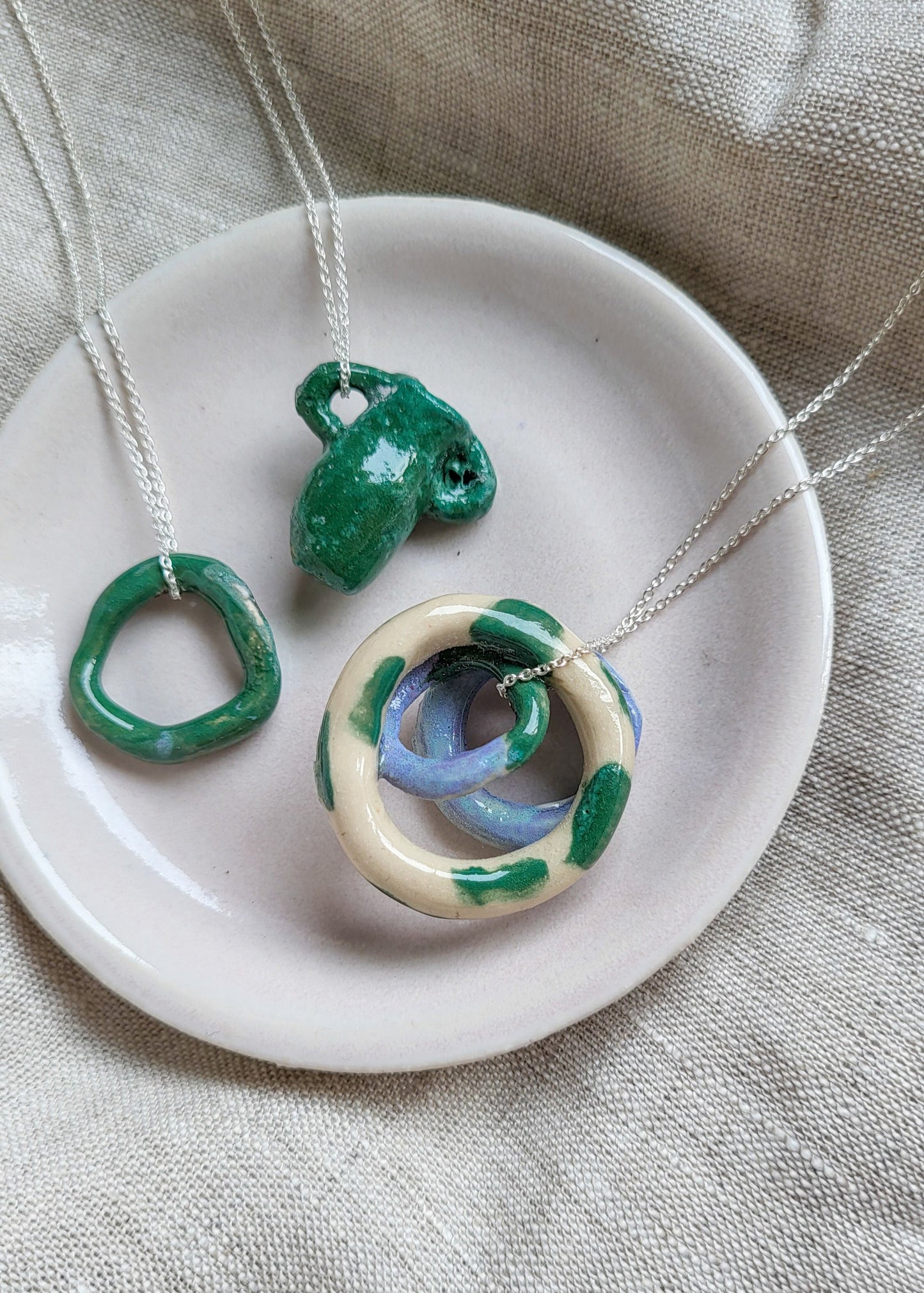 Ceramic Necklace Pendant