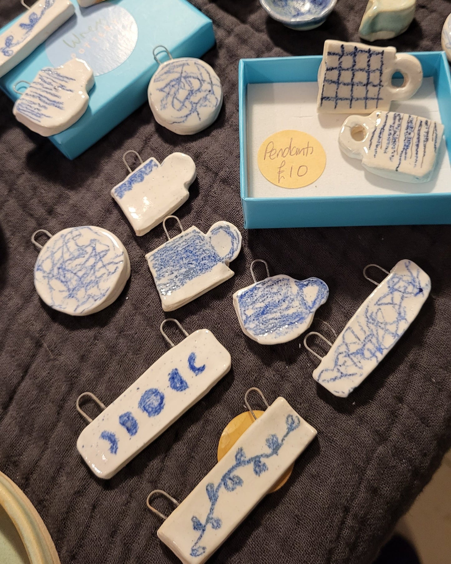 Ceramic Necklace Pendant